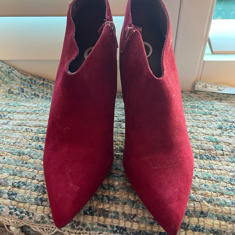 Bold Red Ankle Booties